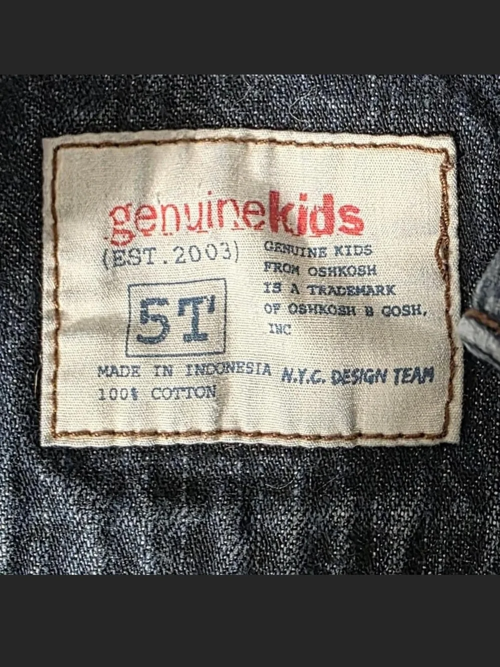 OshKosh B'gosh Boys Dark Blue Denim Jacket
